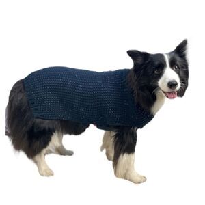 Dog Reflective Sweater In Navy Blue